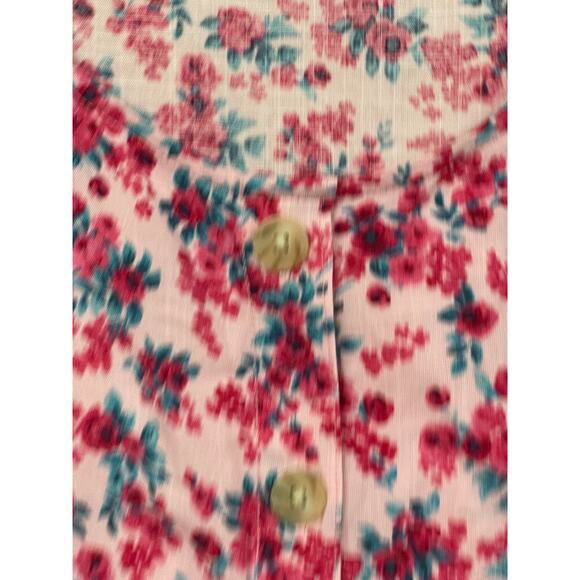 Torrid Women's Plus Size Blouse Top Size 3x Pink Floral Button up NWT - Picture 2 of 7